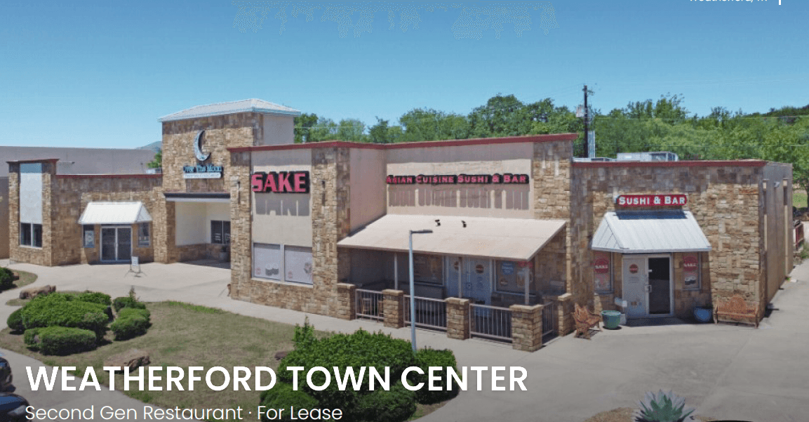 Full Restaurant for Lease in Weatherford, TX