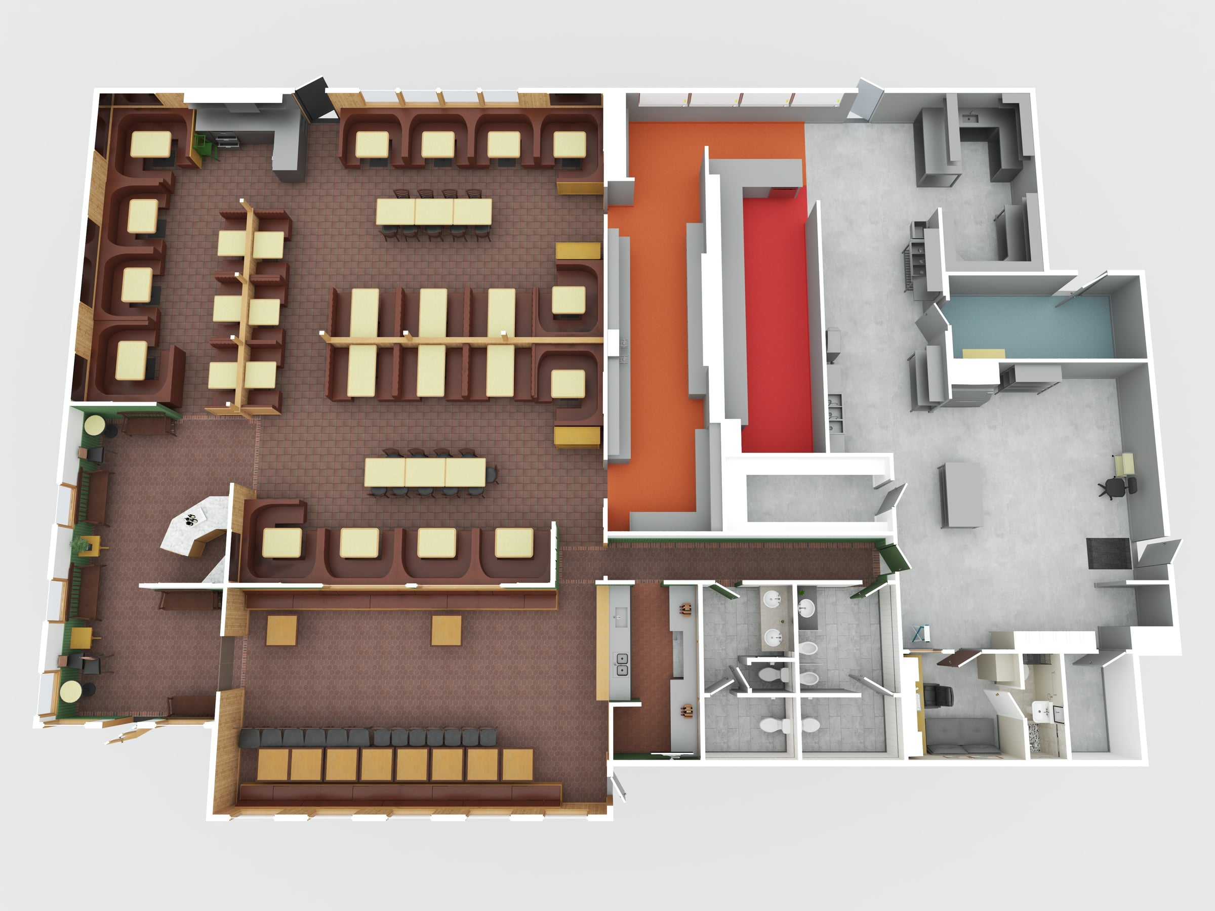 Freestanding 6,000 SF restaurant building for lease - Thumbnail 2