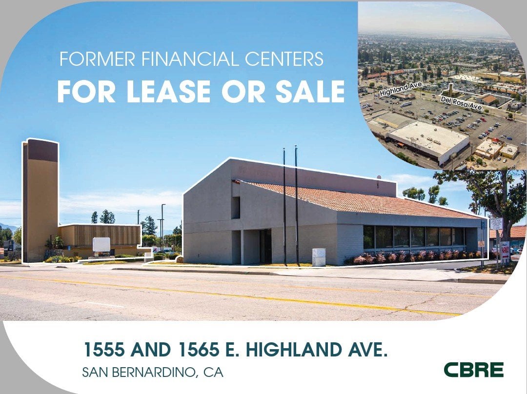 Financial Institution for Lease in San Bernardino, CA