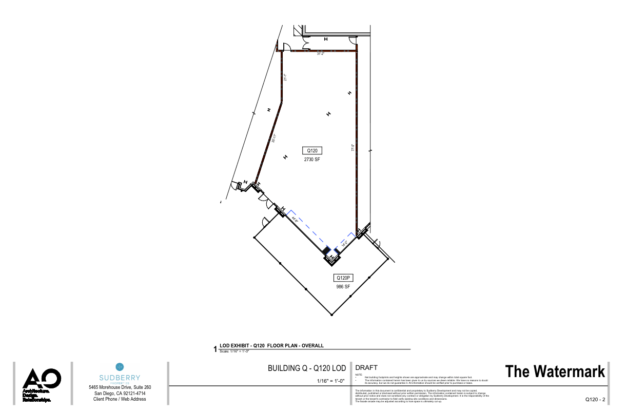 New Development — Signature Restaurant Space (Q120) at The Watermark