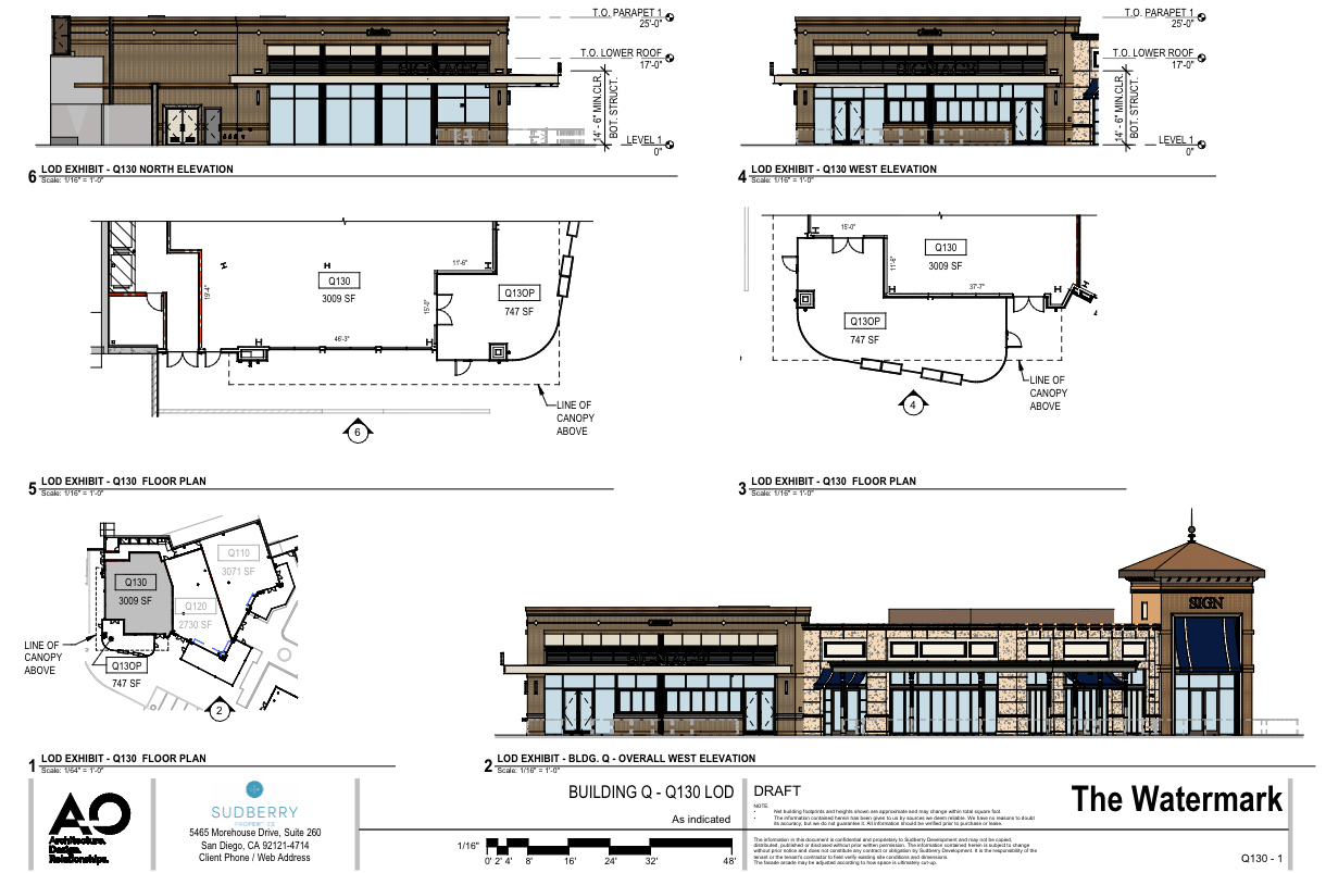 New Development — Signature Restaurant Space (Q130) at The Watermark - Image 1