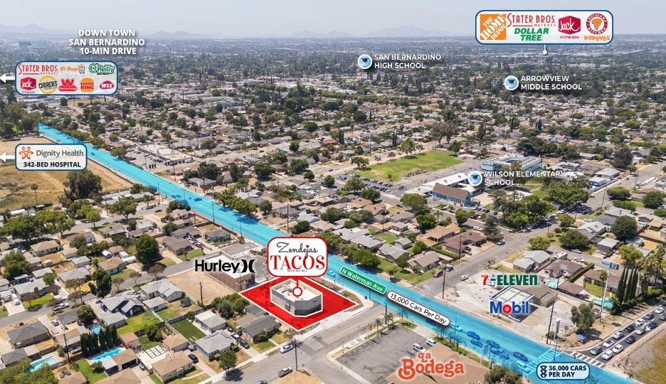 Drive-Thru Restaurant for Lease in San Bernardino, CA, 2,337 SF - Thumbnail 2