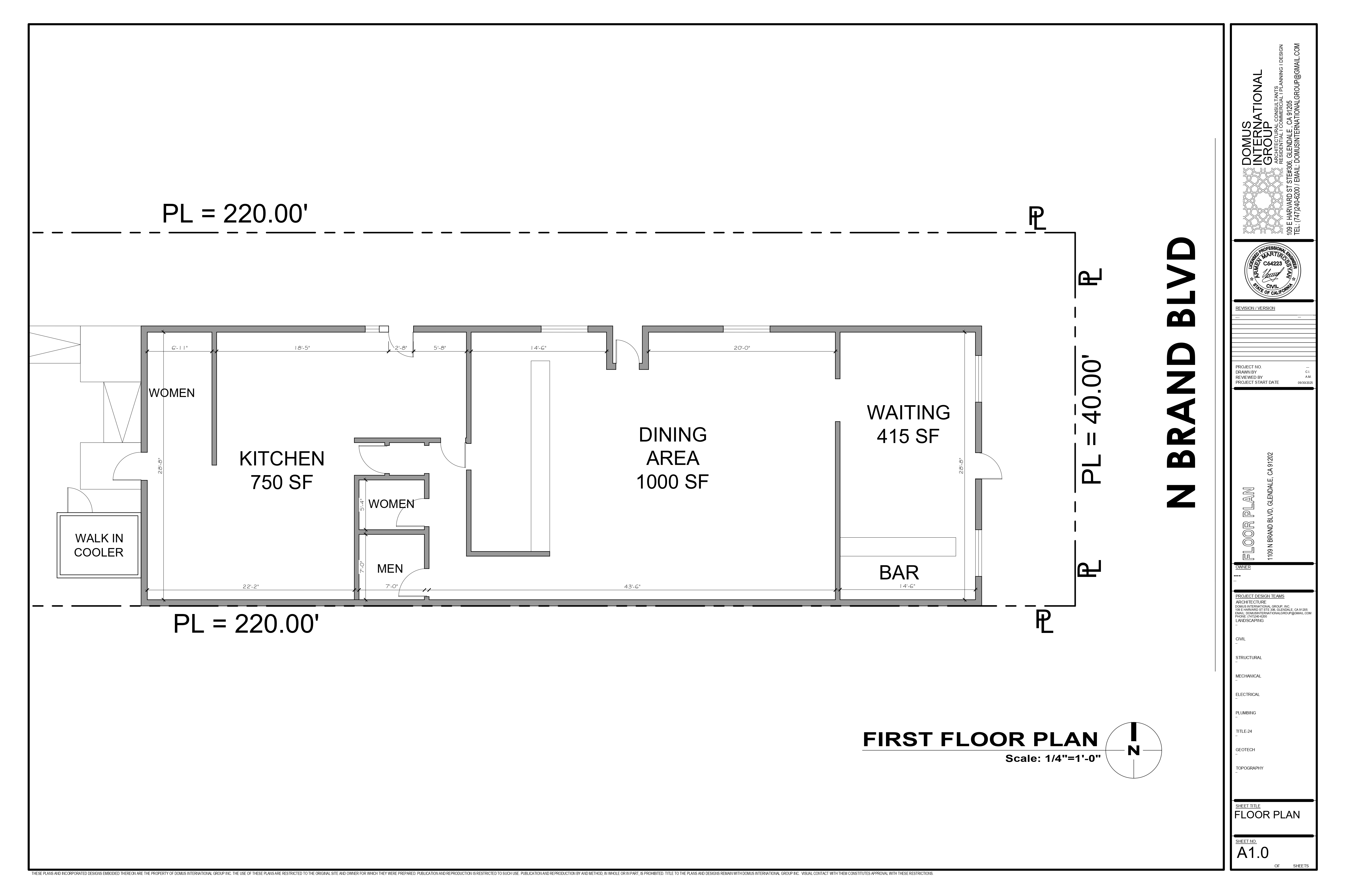 Full Restaurant for Lease in Glendale CA - Thumbnail 1