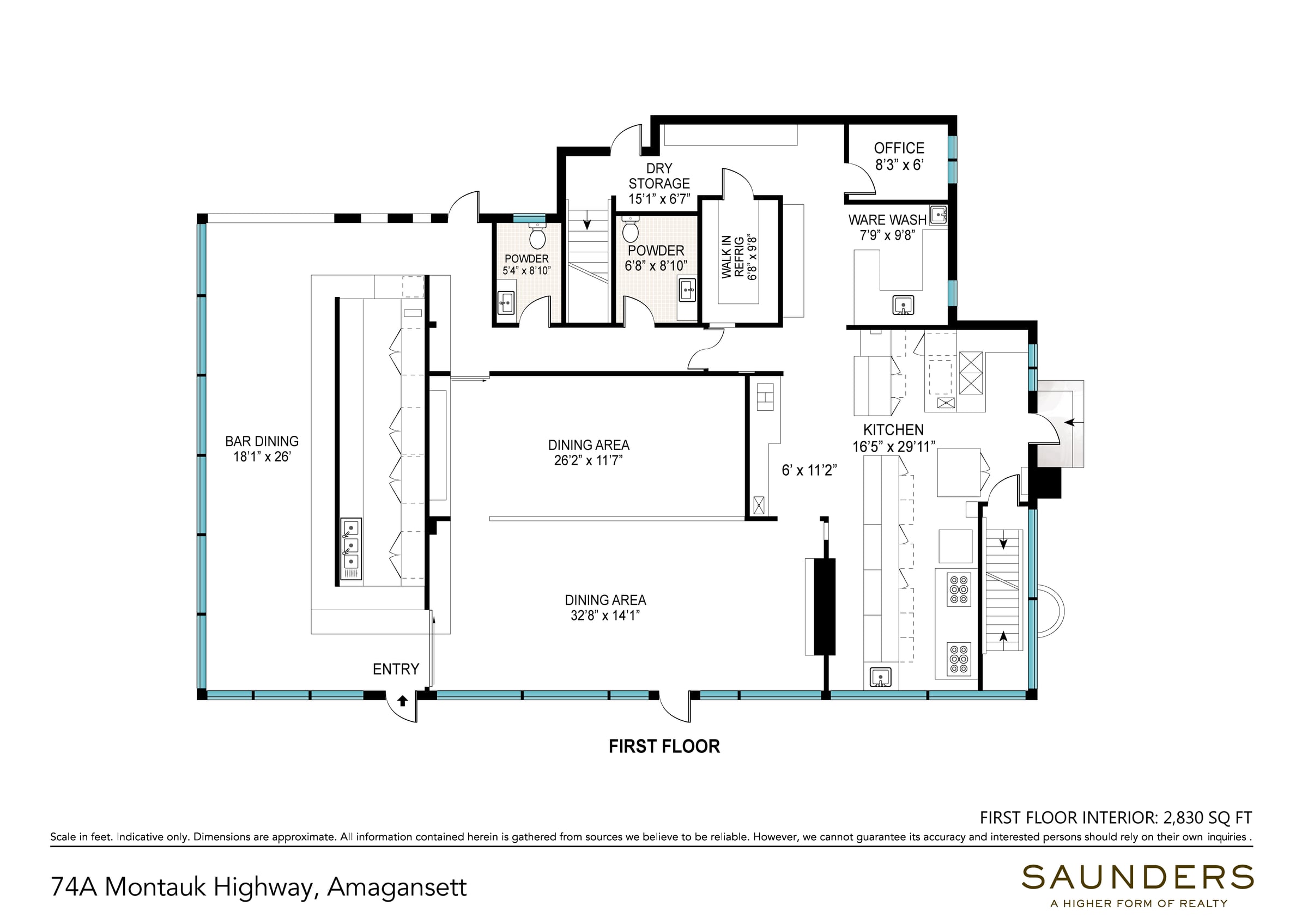 Full Restaurant for Sale in Amagansett, NY – 2,830 SF - Thumbnail 1