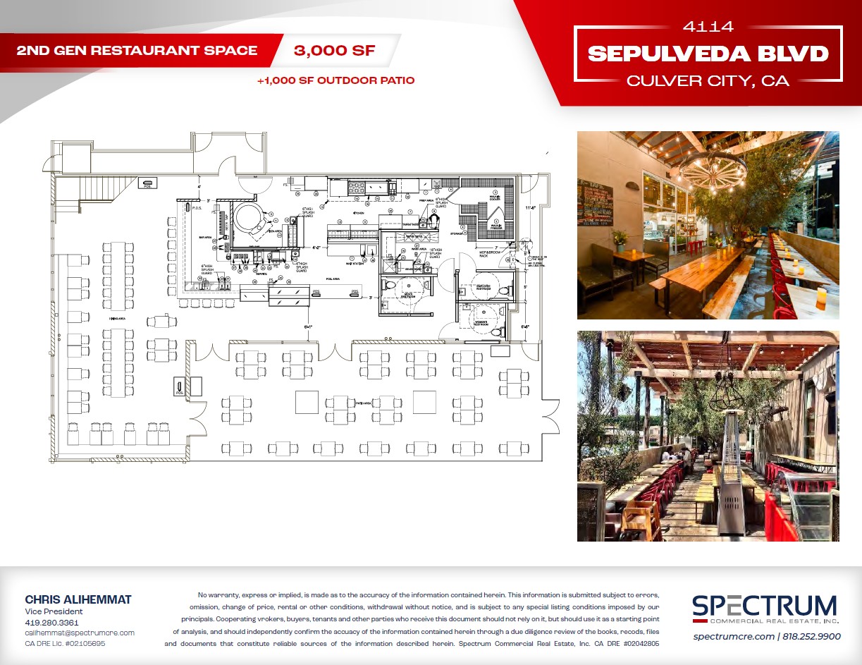 Full Restaurant for Lease in Culver City CA - Thumbnail 1