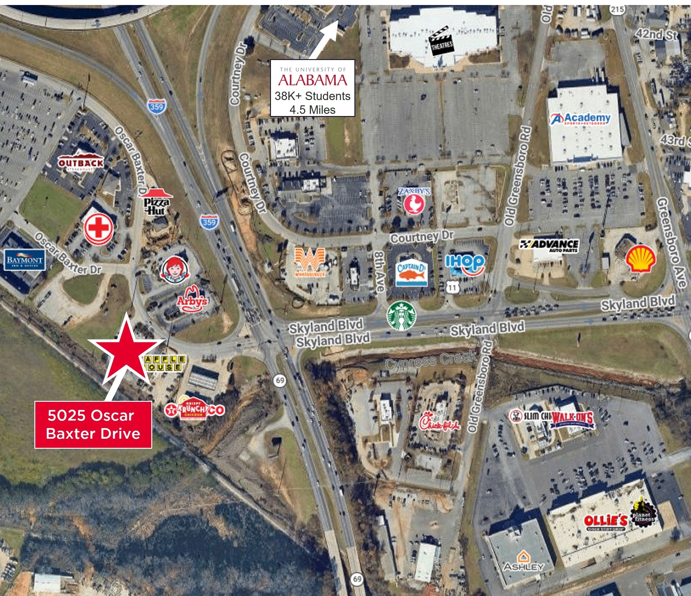 Full Restaurant for Lease in Tuscaloosa, AL, 3,472 SF - Thumbnail 2